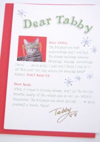DEAR TABBY Abby Christmas Holiday Greeting Cards NEW